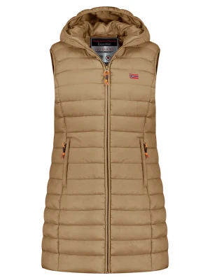 Geographical Norway Kamizelka pikowana "Vatikolor" w kolorze jasnobrązowym rozmiar: XL