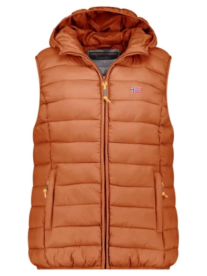 Geographical Norway Kamizelka pikowana "Vatikolor" w kolorze jasnobrązowym rozmiar: XXL