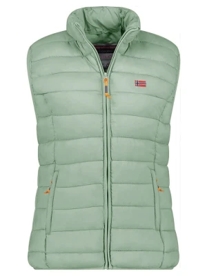 Geographical Norway Kamizelka pikowana "Vatikolor" w kolorze jasnozielonym rozmiar: XL