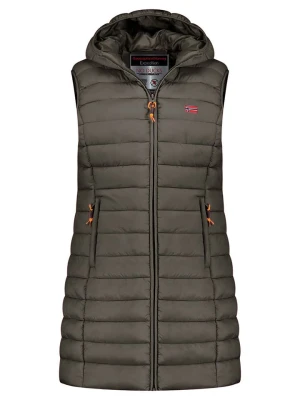 Geographical Norway Kamizelka pikowana "Vatikolor" w kolorze khaki rozmiar: S