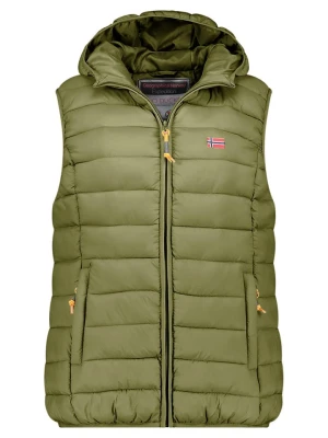 Geographical Norway Kamizelka pikowana "Vatikolor" w kolorze oliwkowym rozmiar: M