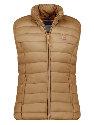 Geographical Norway Kamizelka pikowana "Vatikolor" w kolorze szarobrązowym rozmiar: L