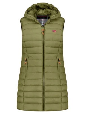 Geographical Norway Kamizelka pikowana "Vatikolor" w kolorze zielonym rozmiar: S