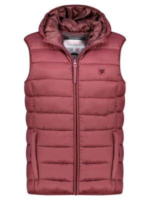 Geographical Norway Kamizelka pikowana "Vatikotal" w kolorze bordowym rozmiar: M