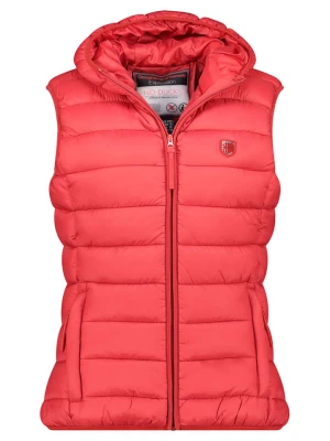 Geographical Norway Kamizelka pikowana "Vatikotal" w kolorze czerwonym rozmiar: S