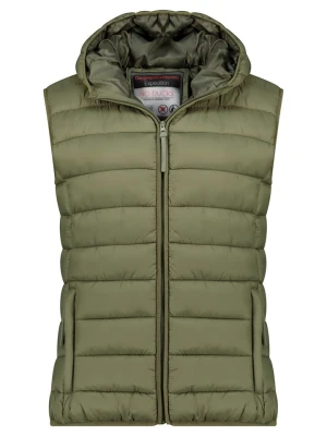 Geographical Norway Kamizelka pikowana "Vatikotal" w kolorze oliwkowym rozmiar: XXL