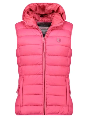 Geographical Norway Kamizelka pikowana "Vatikotal" w kolorze różowym rozmiar: S