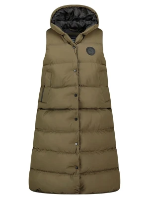 Geographical Norway Kamizelka pikowana "Villian" w kolorze khaki rozmiar: S