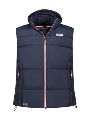 Geographical Norway Kamizelka pikowana "Vito" w kolorze granatowym rozmiar: S