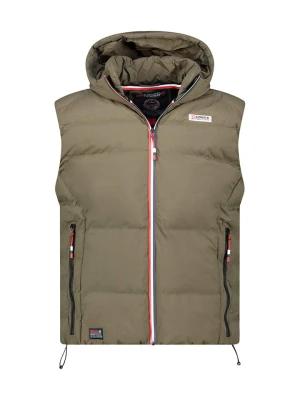 Geographical Norway Kamizelka pikowana "Vito" w kolorze khaki rozmiar: S