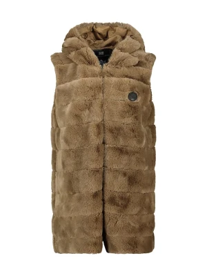 Geographical Norway Kamizelka polarowa "Uphemere" w kolorze szarobrązowym rozmiar: XXL