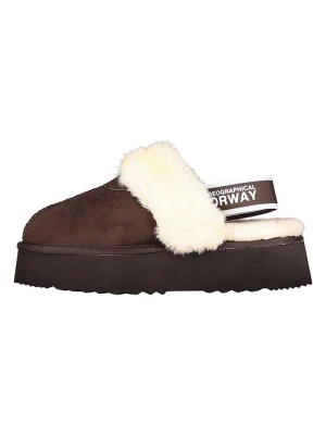 Geographical Norway Kapcie "Oscara" w kolorze brązowym rozmiar: 36