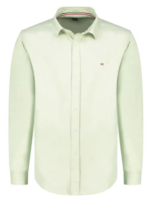Geographical Norway Koszula "Zac" - Regular fit - w kolorze zielonym rozmiar: M