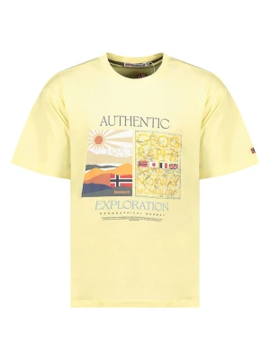 Geographical Norway Koszulka "Authentic" w kolorze żółtym rozmiar: M