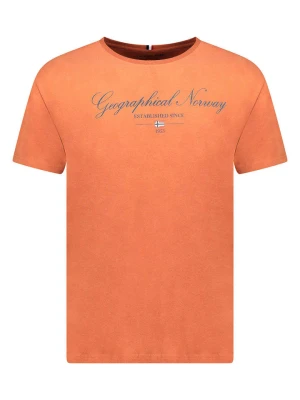 Geographical Norway Koszulka "Illumine" w kolorze pomarańczowym rozmiar: S