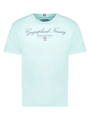 Geographical Norway Koszulka "Illumine" w kolorze turkusowym rozmiar: S