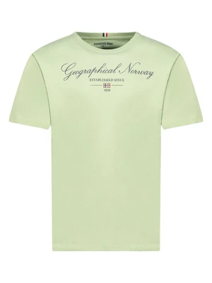 Geographical Norway Koszulka "Illumine" w kolorze zielonym rozmiar: XXL