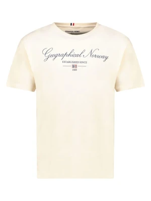 Geographical Norway Koszulka "Illumine" w kolorze kremowym rozmiar: S
