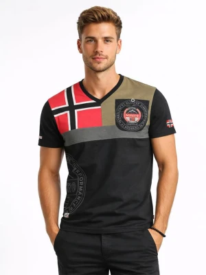 Geographical Norway Koszulka "J-Flag" w kolorze czarnym rozmiar: S