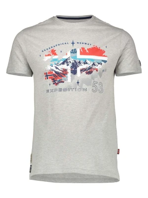 Geographical Norway Koszulka "J-Stone" w kolorze szarym rozmiar: S