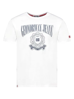Geographical Norway Koszulka "Jacao" w kolorze białym rozmiar: XL
