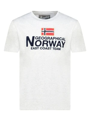 Geographical Norway Koszulka "Jacky" w kolorze jasnoszarym rozmiar: M