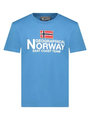 Geographical Norway Koszulka "Jacky" w kolorze niebieskim rozmiar: 164