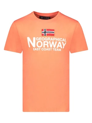 Geographical Norway Koszulka "Jacky" w kolorze pomarańczowym rozmiar: S
