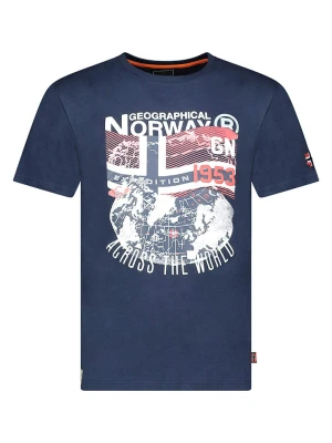Geographical Norway Koszulka "Jacross" w kolorze granatowym rozmiar: S