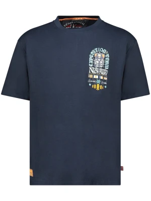 Geographical Norway Koszulka "Jakado" w kolorze granatowym rozmiar: S