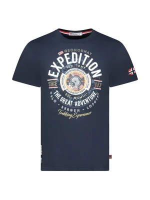 Geographical Norway Koszulka "Jaldemar" w kolorze granatowym rozmiar: 152