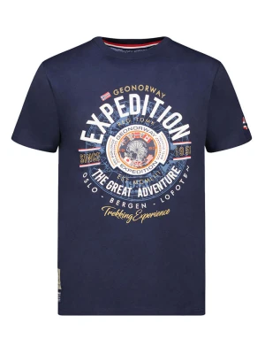 Geographical Norway Koszulka "Jaldemar" w kolorze granatowym rozmiar: S