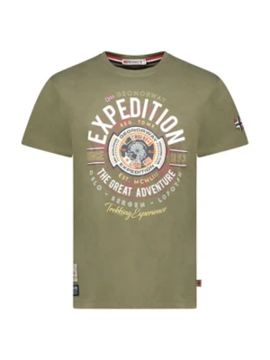 Geographical Norway Koszulka "Jaldemar" w kolorze khaki rozmiar: 164