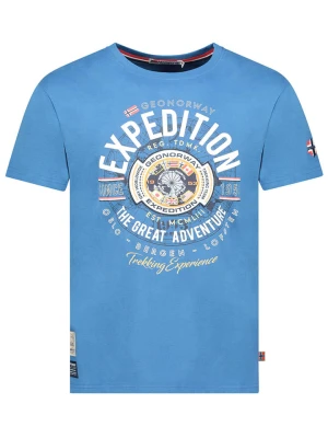 Geographical Norway Koszulka "Jaldemar" w kolorze niebieskim rozmiar: M