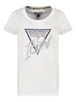 Geographical Norway Koszulka "Jalimar" w kolorze białym rozmiar: M