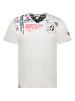 Geographical Norway Koszulka "Jamo" w kolorze jasnoszarym rozmiar: M