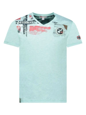 Geographical Norway Koszulka "Jamo" w kolorze miętowym rozmiar: XXL
