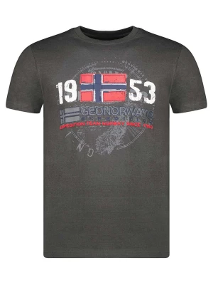 Geographical Norway Koszulka "Japigal" w kolorze antracytowym rozmiar: S