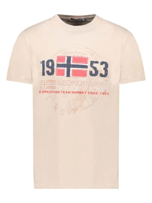Geographical Norway Koszulka "Japigal" w kolorze beżowym rozmiar: 128