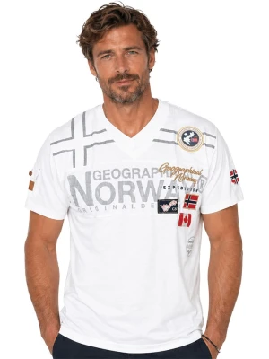 Geographical Norway Koszulka "Jaradock" w kolorze białym rozmiar: L