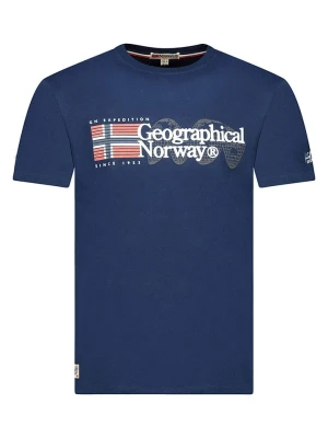 Geographical Norway Koszulka "Jaramont" w kolorze granatowym rozmiar: M