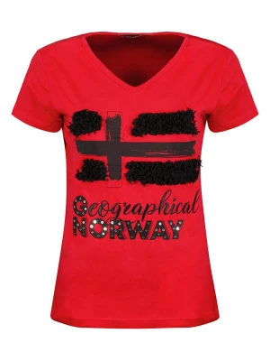 Geographical Norway Koszulka "Jarine" w kolorze czerwonym rozmiar: XL