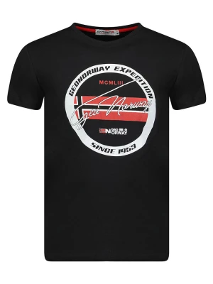 Geographical Norway Koszulka "Jaris" w kolorze czarnym rozmiar: S