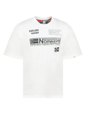 Geographical Norway Koszulka "Jartin" w kolorze białym rozmiar: L