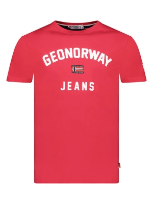 Geographical Norway Koszulka "Jassier" w kolorze czerwonym rozmiar: 128