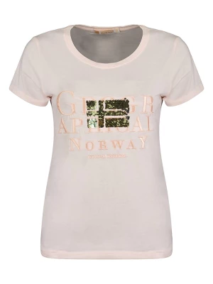 Geographical Norway Koszulka "Jassy" w kolorze kremowym rozmiar: XL