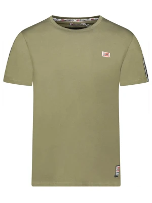 Geographical Norway Koszulka "Javender" w kolorze khaki rozmiar: M