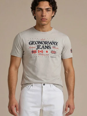 Geographical Norway Koszulka "Jeans" w kolorze szarym rozmiar: S