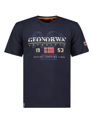 Geographical Norway Koszulka "Jecking" w kolorze granatowym rozmiar: XL
