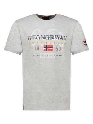 Geographical Norway Koszulka "Jecking" w kolorze szarym rozmiar: S